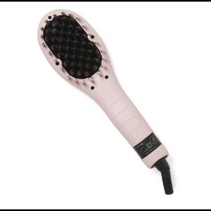 Mini ceramic straightening brush iron